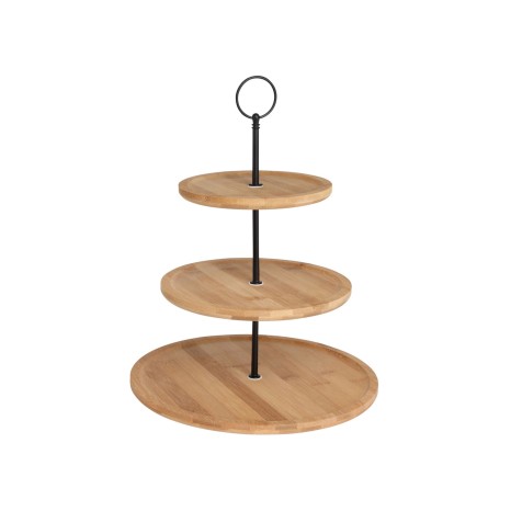 Prato 3 Andares Bambu 34cm - Image product
