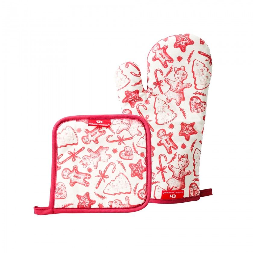 Luva e Pega Cozinha Natal