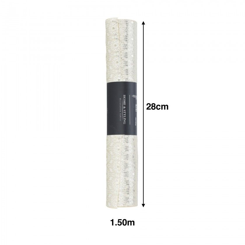 Rolo Tecido Veludo Prata 28X150cm