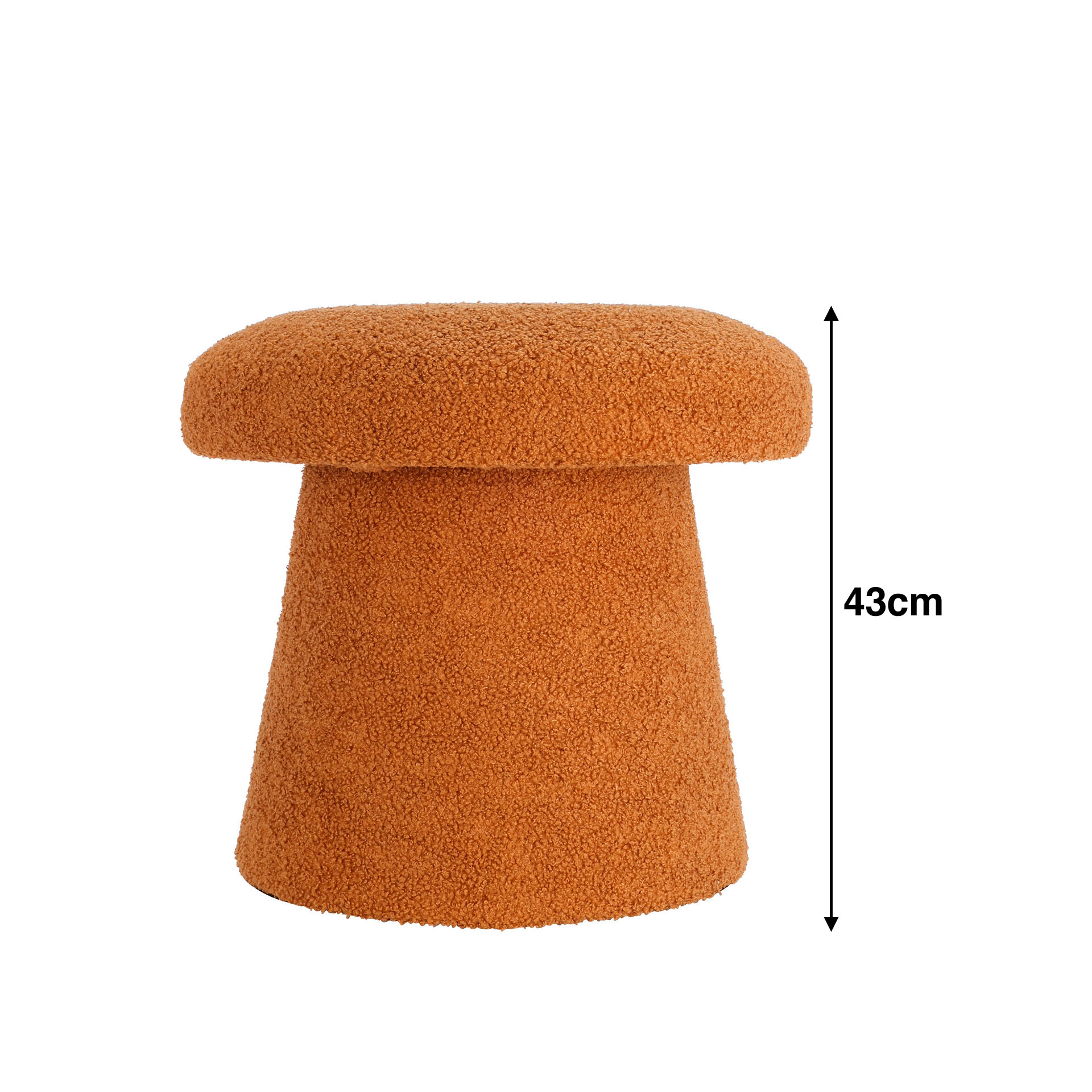 Puff Cogumelo Castanho 43cm