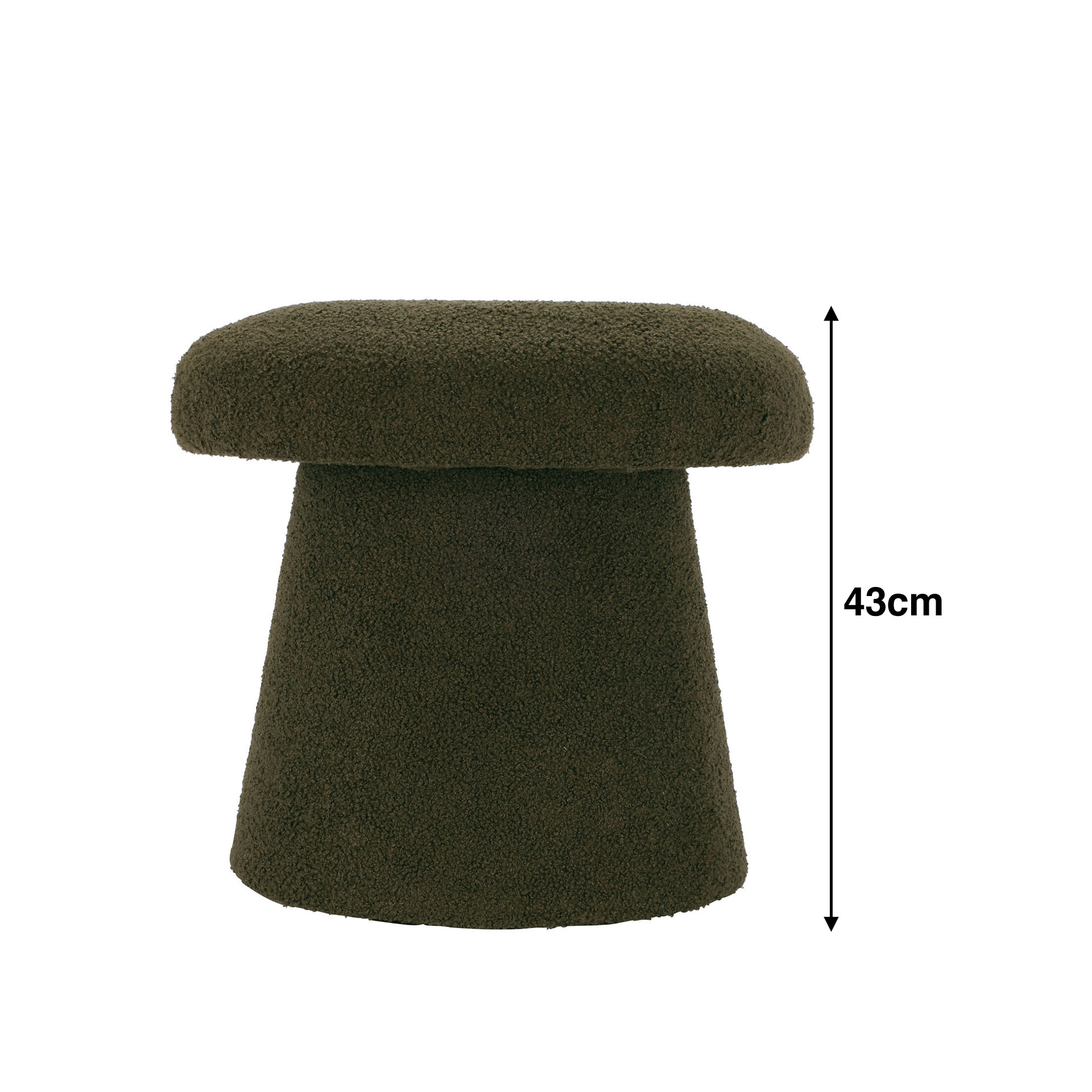 Puff Cogumelo Verde 43cm