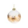 Bola Natal Vidro Dourado 8cm