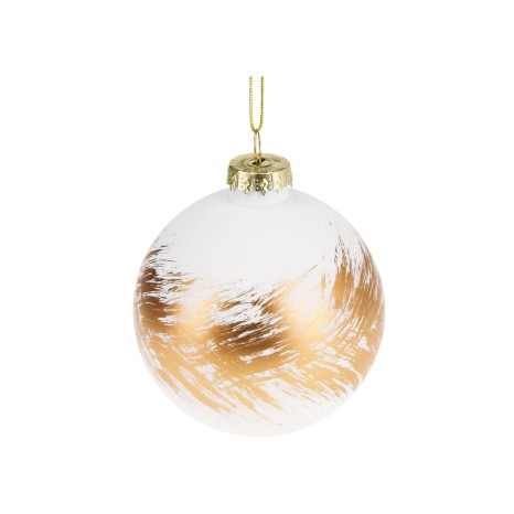 Bola Natal Vidro Dourado 8cm - Image product