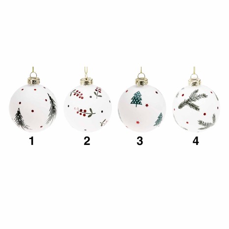 Bola Natal Vidro 8cm - Image product