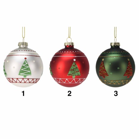 Bola Natal Vidro 8cm - Image product