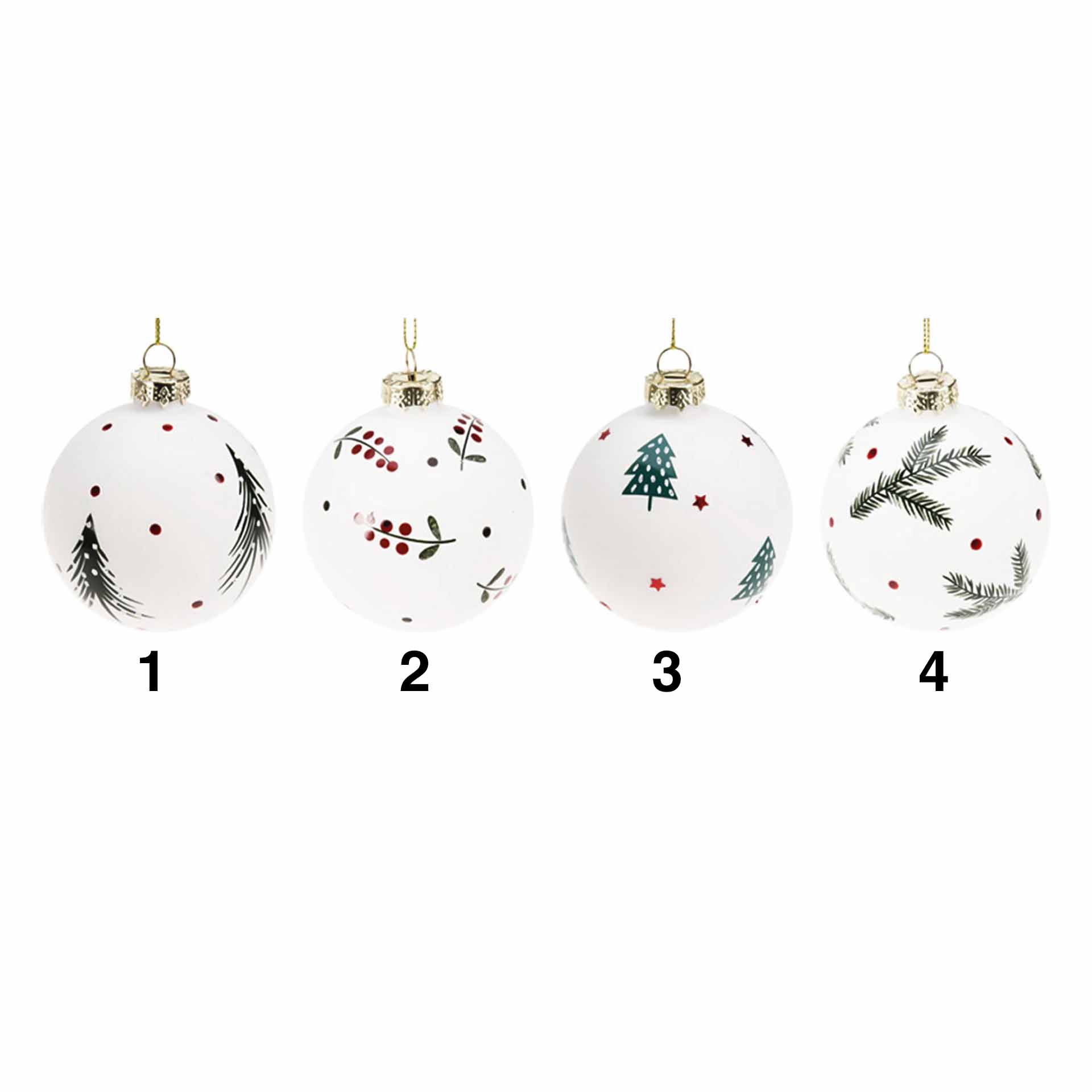 Bola Natal Vidro 8cm