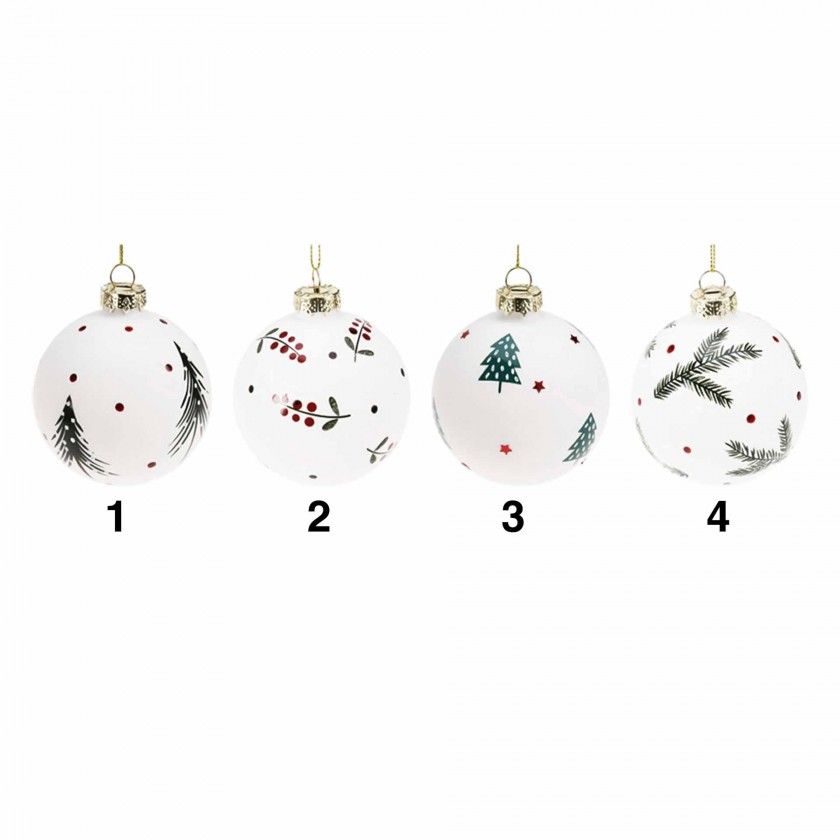 Bola Natal Vidro 8cm