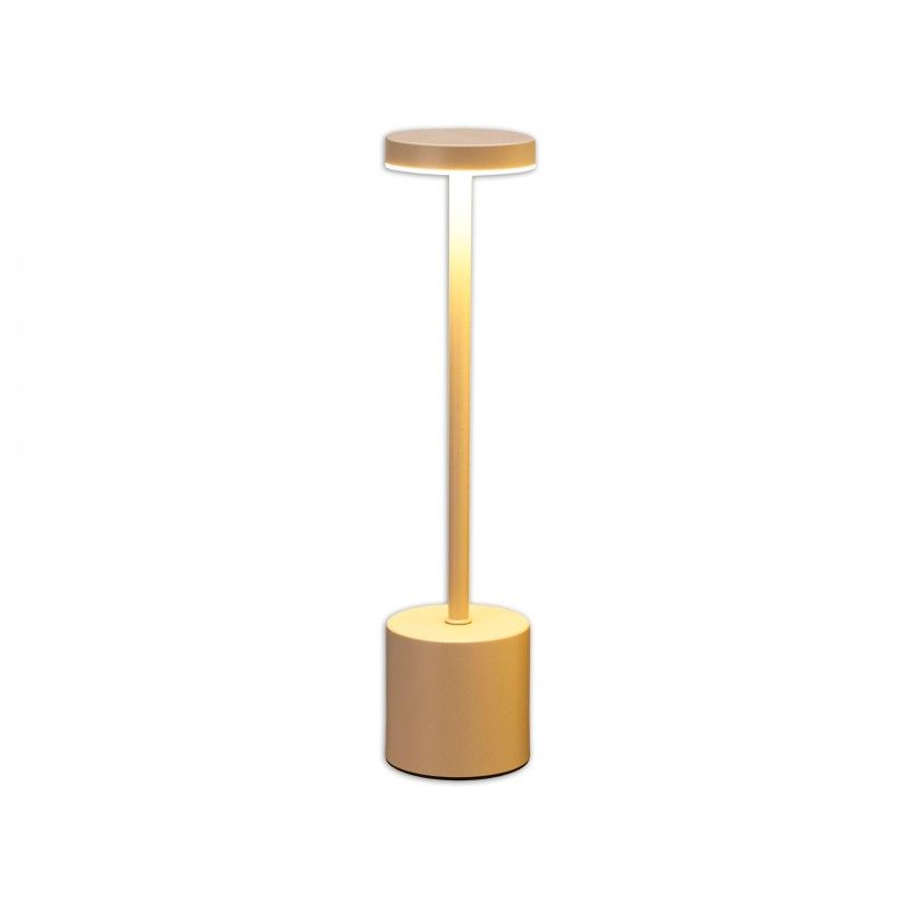 Candeeiro Mesa Creme 8X34cm