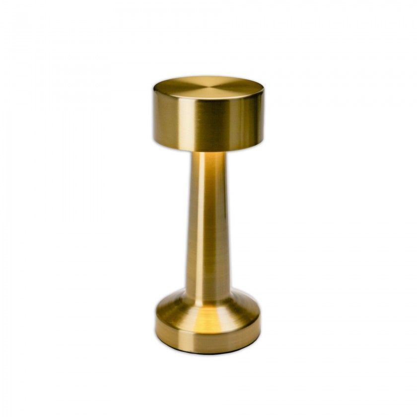 Candeeiro Mesa Dourado 8X21cm