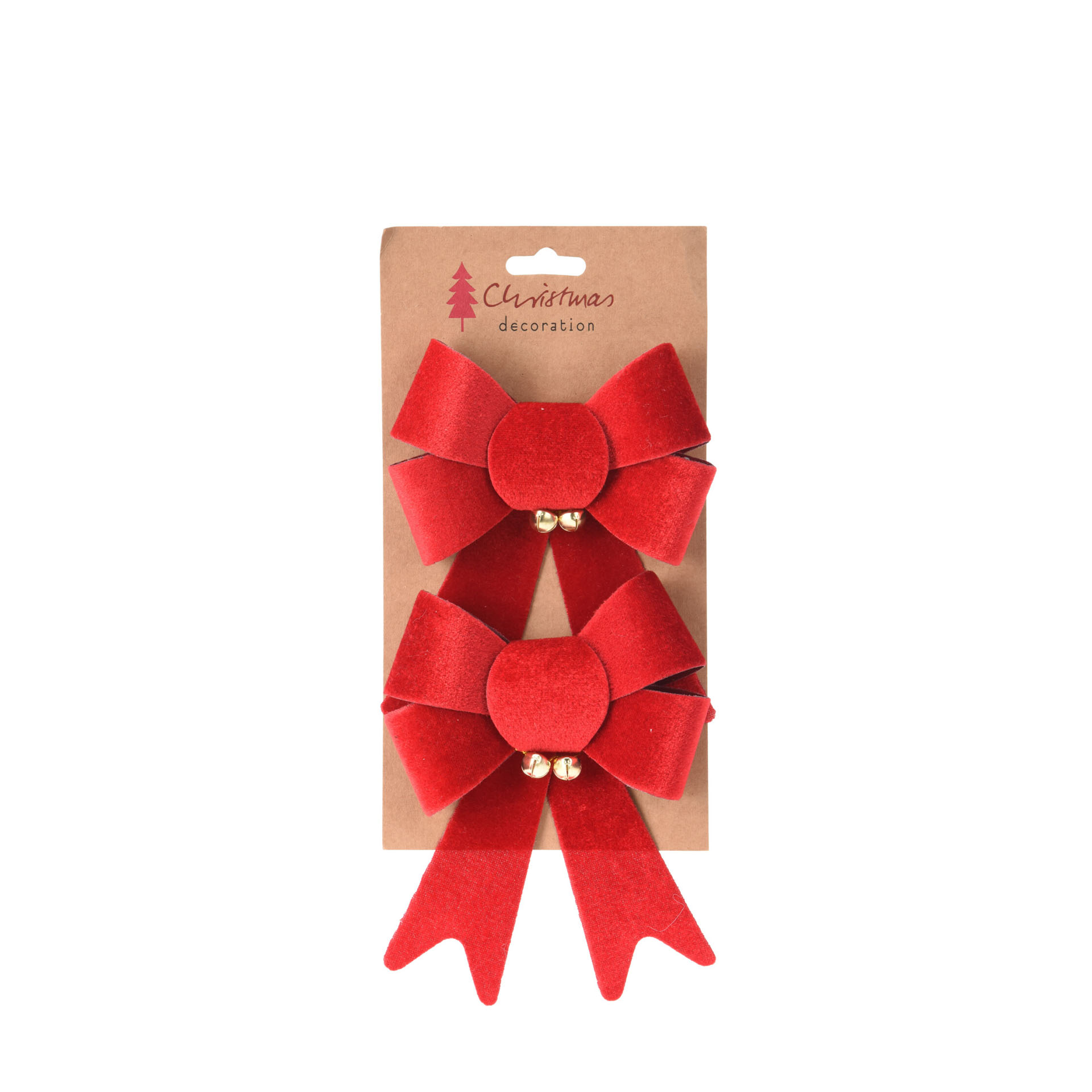 Laço Natal 17cm Pack 2