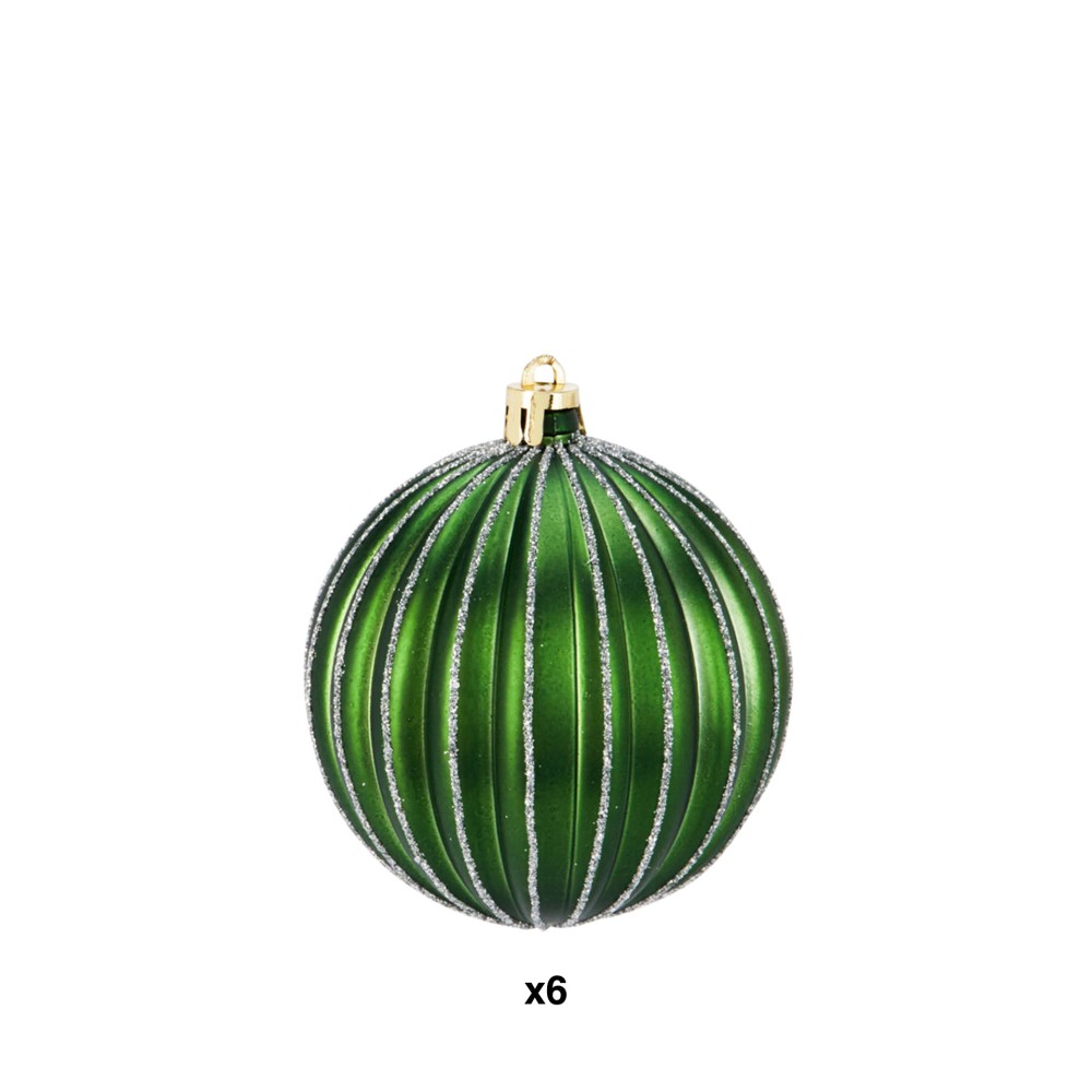 Bola Natal Verde Pack 8