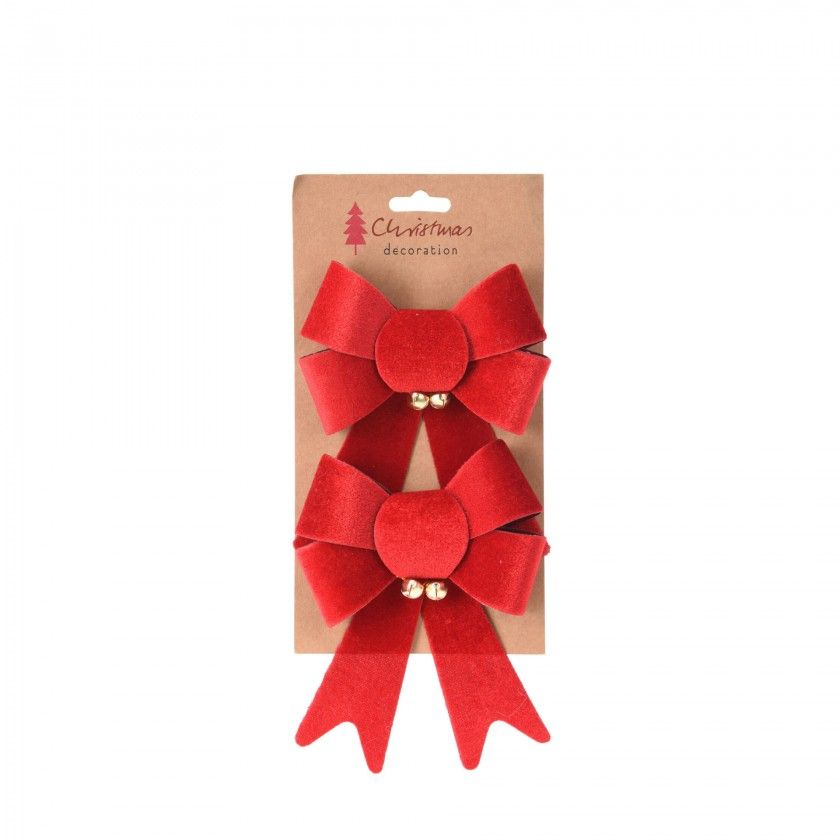 Laço Natal 17cm Pack 4 Laço Natal 17cm Pack 4