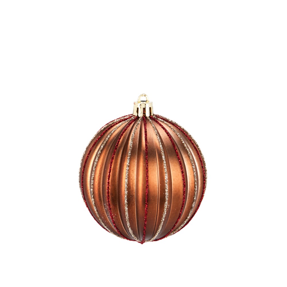 Bola Natal Castanho Pack 6