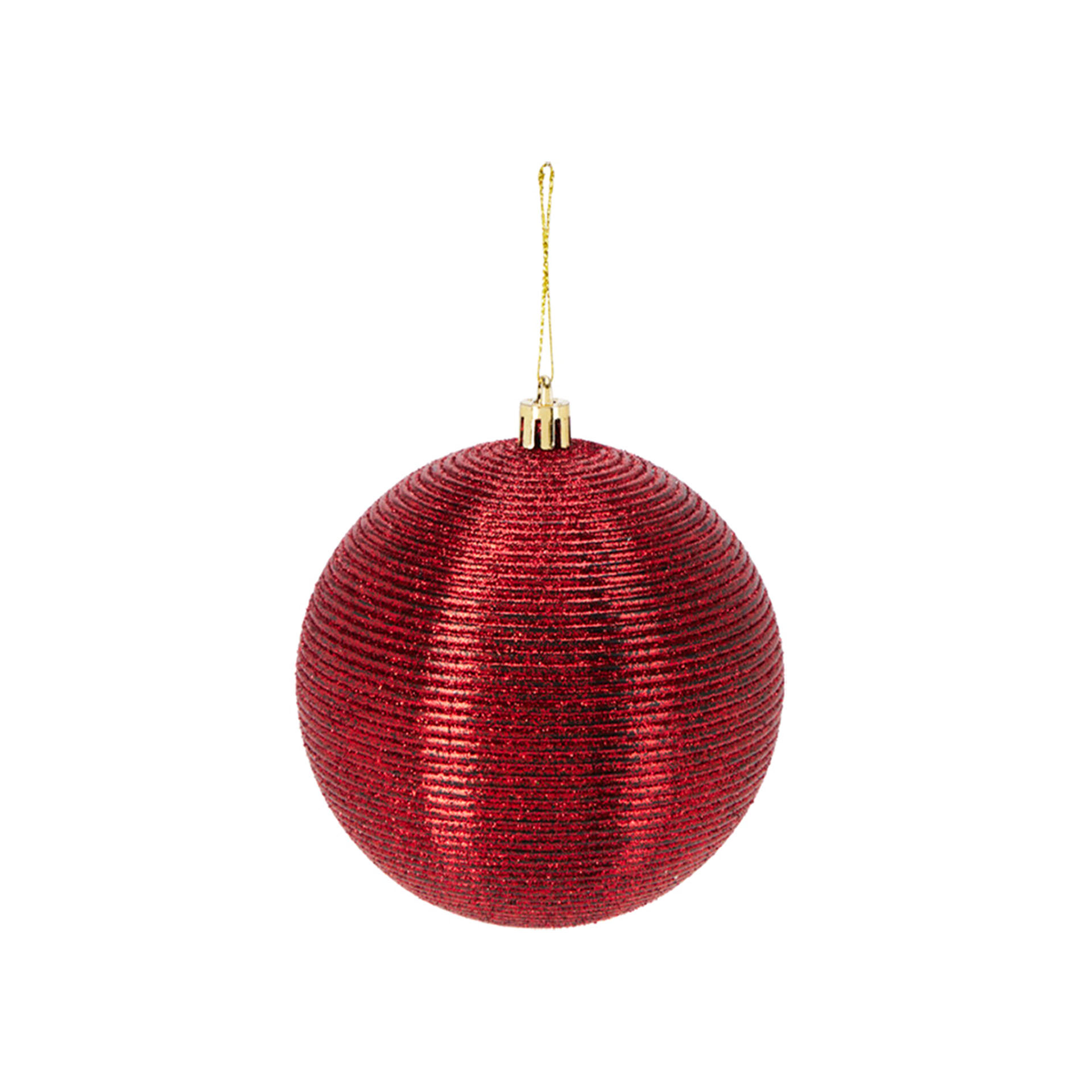 Bola Natal Prata 10cm Pack 2
