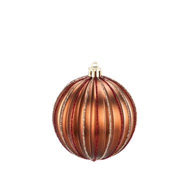 Bola Natal Castanho Pack 6