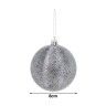 Bola Natal Prata 8cm Pack 3