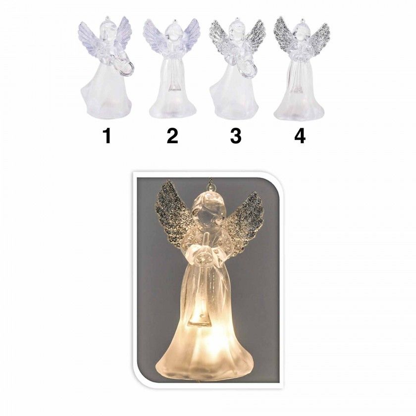 Decoração Natal Anjo Led 11cm Decoração Natal Anjo Led 11cm