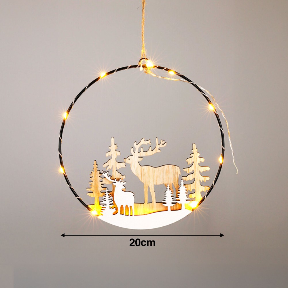 Decoração Natal Led Branco 20cm