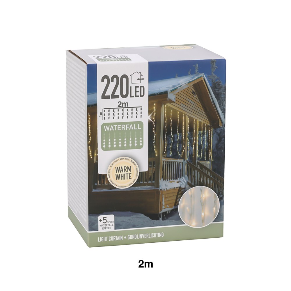 Cortina Natal 220 Led 200cm