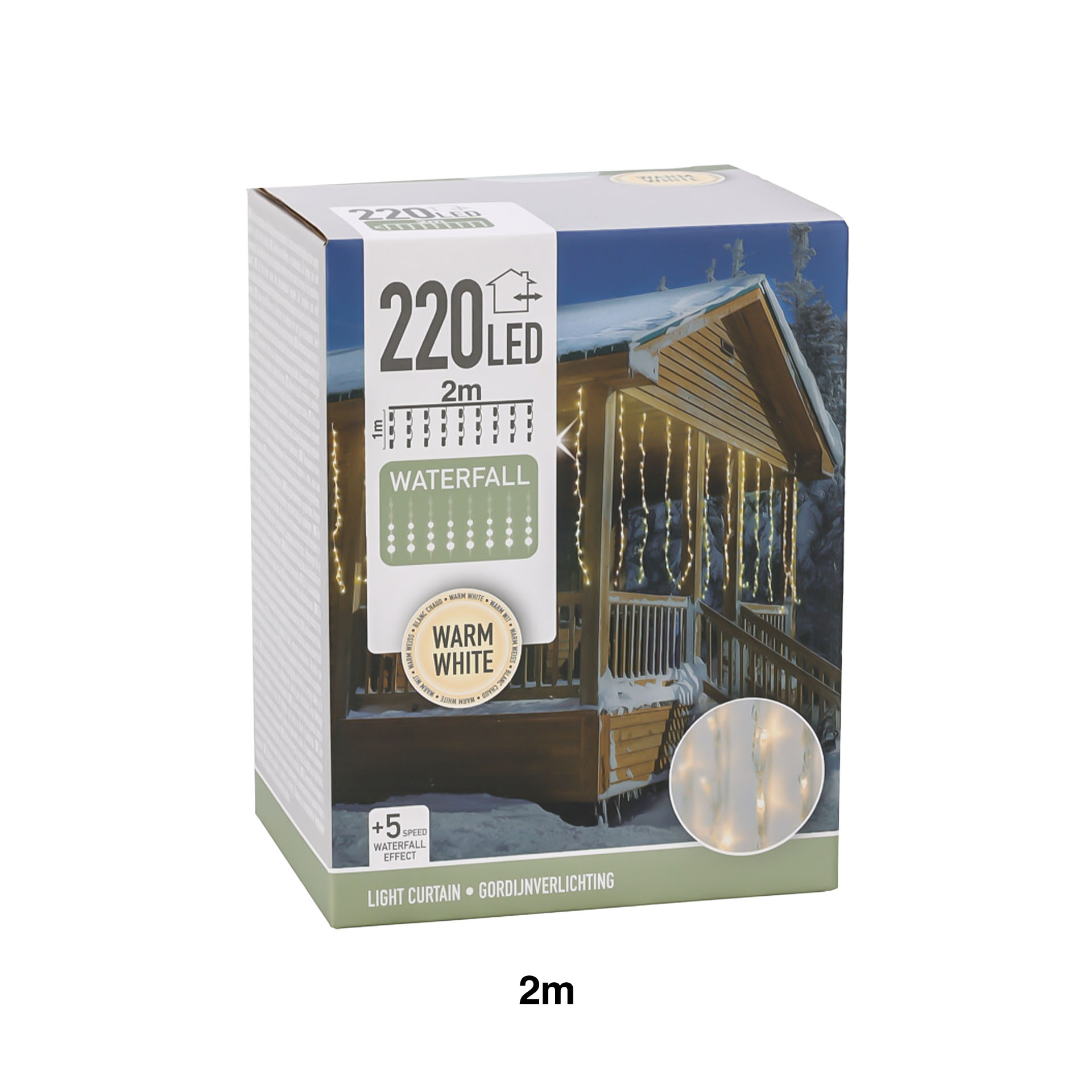 Cortina Natal 220 Led 200cm