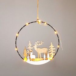 Decorao Natal Led Branco 20cm