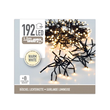 Luzes Natal 192 Led Luz Quente - Image product