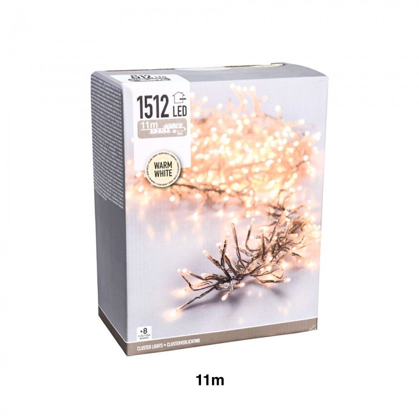 Luzes Natal 1512 Led Luz Quente Luzes Natal 1512 Led Luz Quente