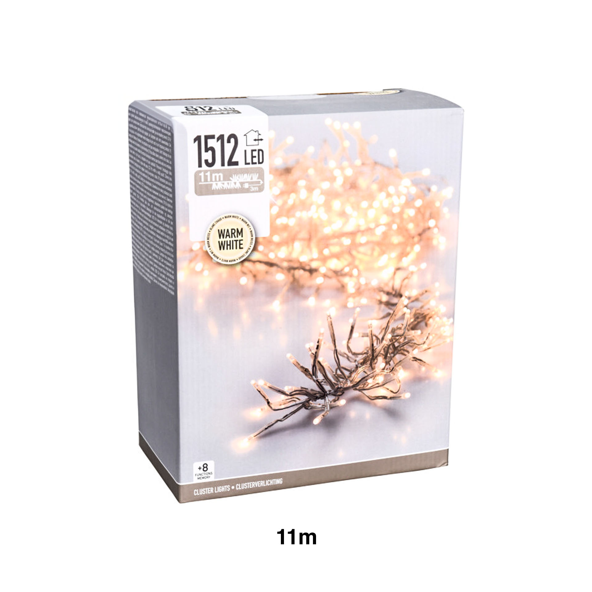Luzes Natal 1512 Led Luz Quente