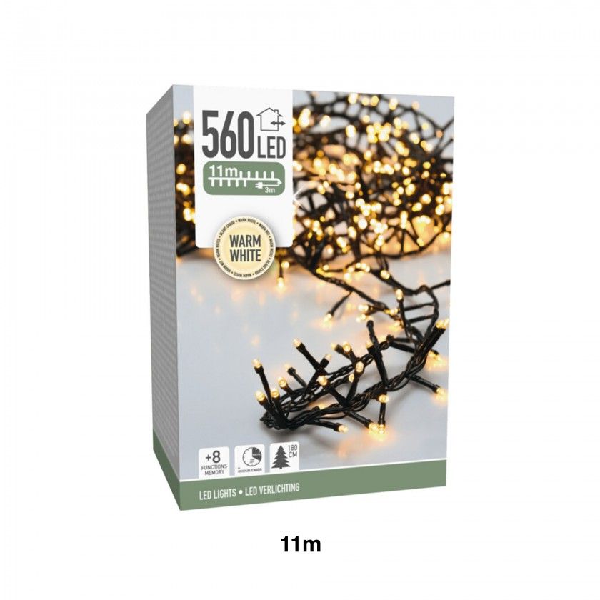 Luzes Natal Micro 560 Led Luz Quente Luzes Natal Micro 560 Led Luz Quente