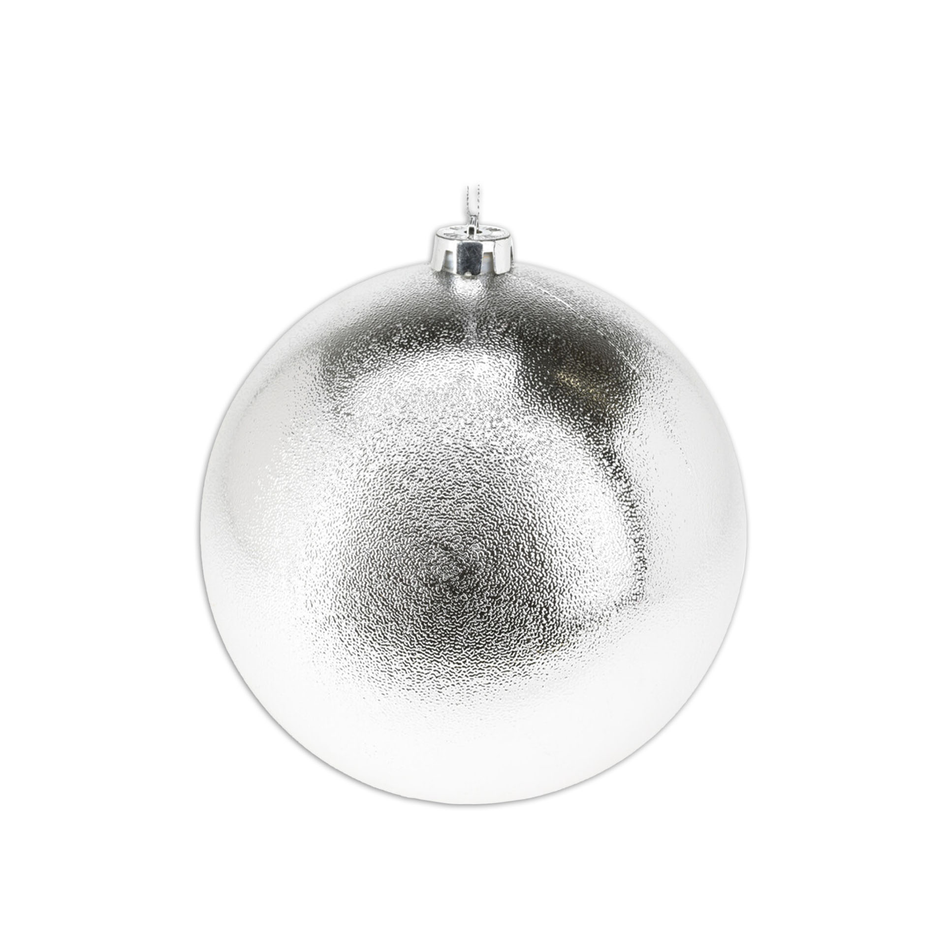 Bola Natal Prata 14cm