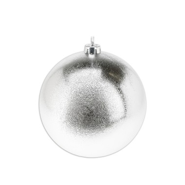 Bola Natal Prata 14cm
