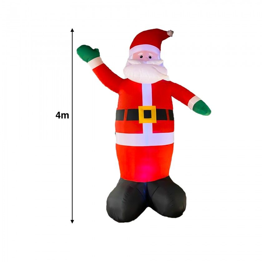 Pai Natal Insuflavel Led 400cm
