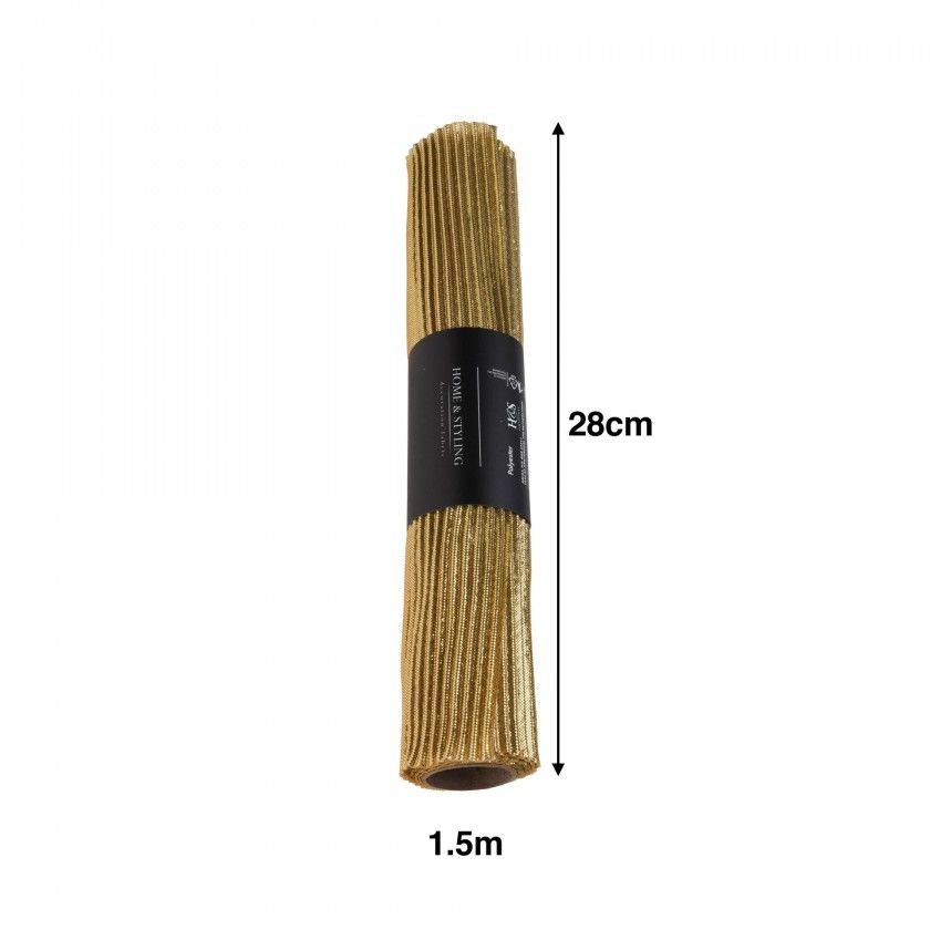 Rolo Tecido Ouro 28X150cm Rolo Tecido Ouro 28X150cm