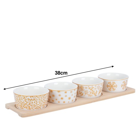 Tabua Servir Natal 4 Taças 38cm - Image product