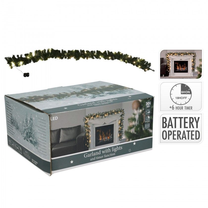 Grinalda Pinheiro 30 Led 270cm