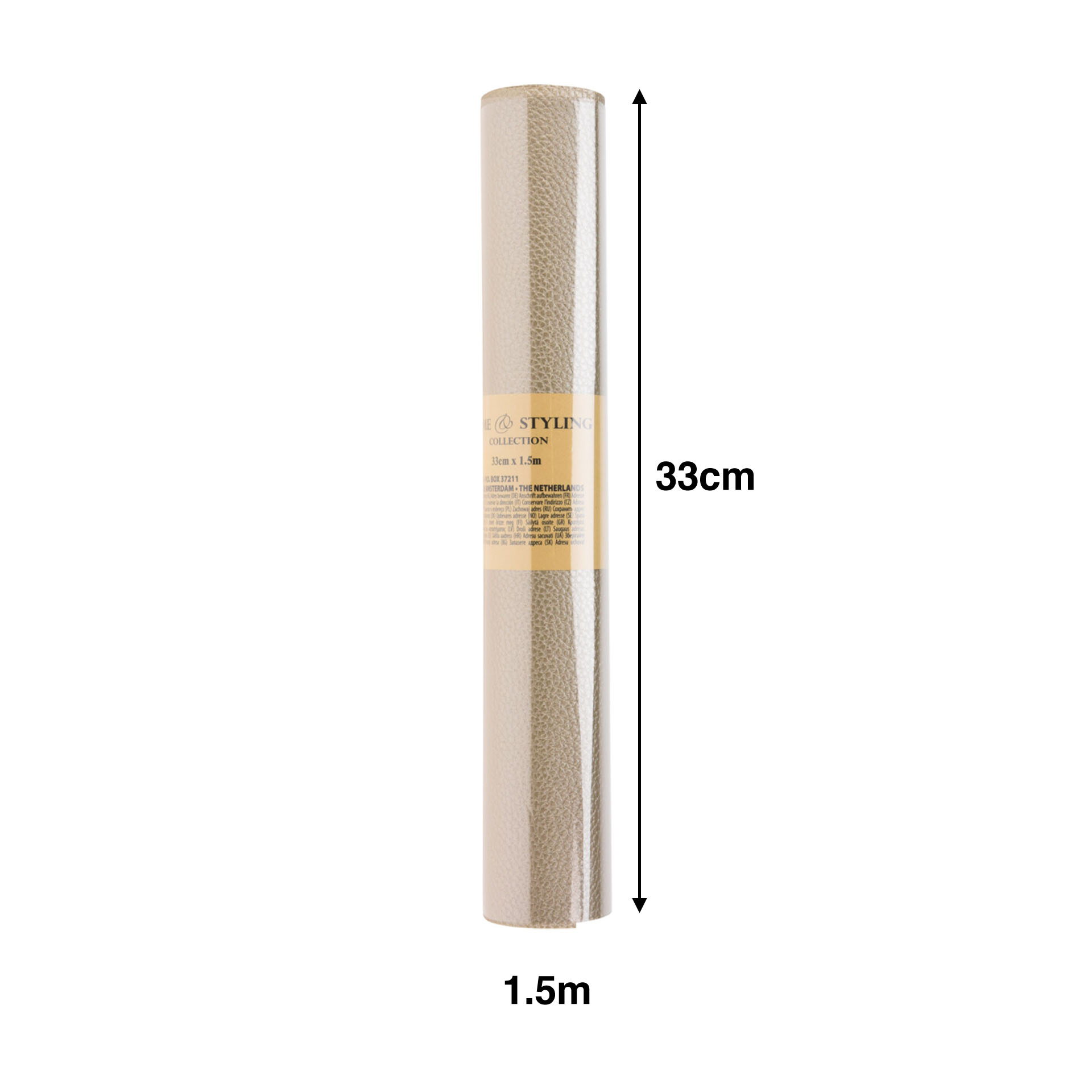 Rolo Tecido Dourado 33X150cm