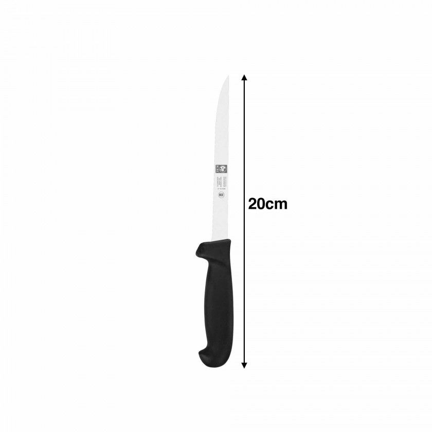 Faca Filetes Icel Cabo Preto 20CM