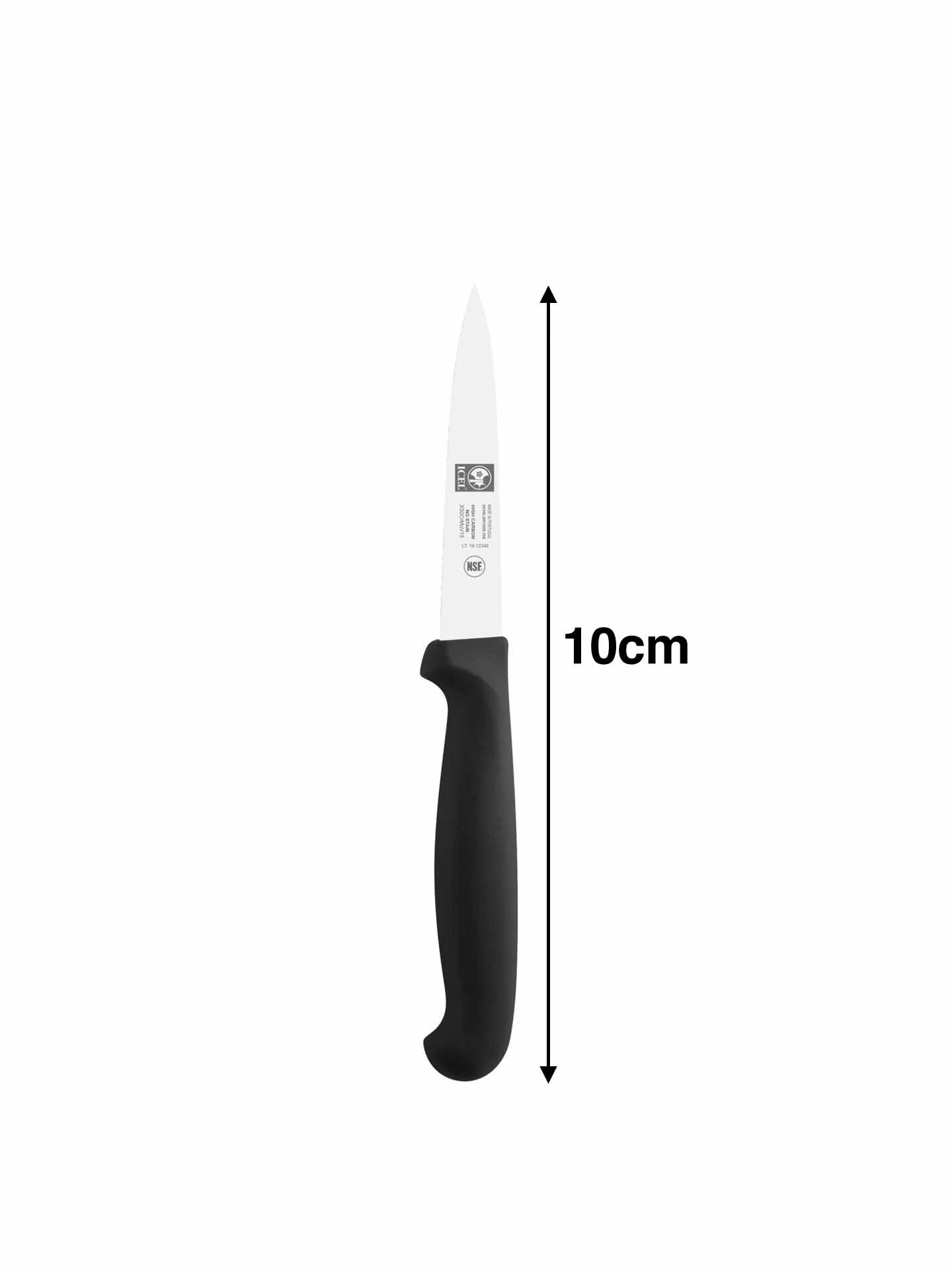 Faca Legumes Icel Cabo Preto 10CM