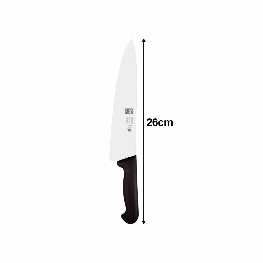 Faca Chefe Icel Cabo Preto 26CM