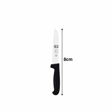 Faca Vegetais Icel Cabo Preto 8CM