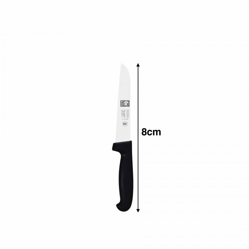 Faca Vegetais Icel Cabo Preto 8CM