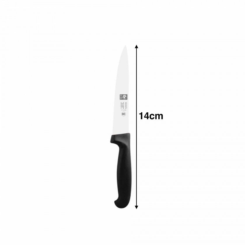 Faca Cozinha Icel Cabo Preto