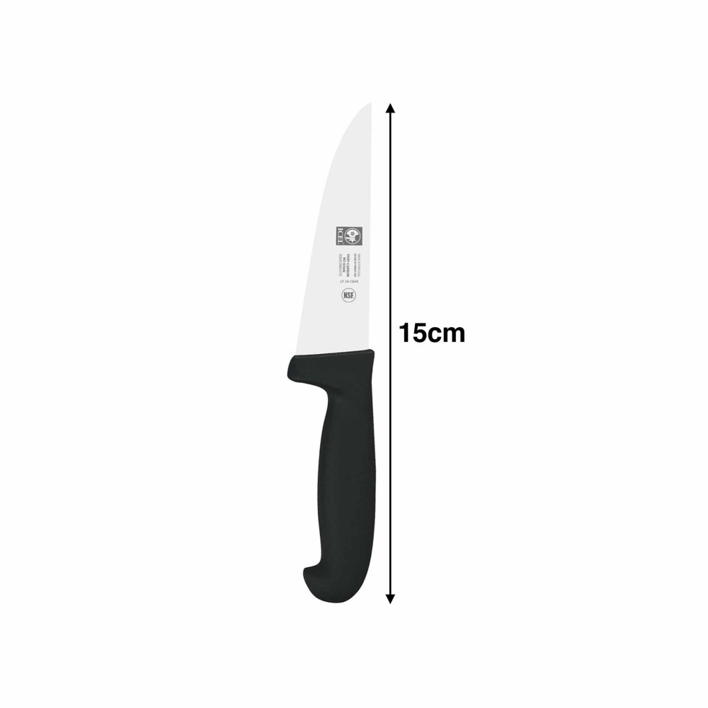 Faca Talho Icel Poly Cabo Preto 15CM