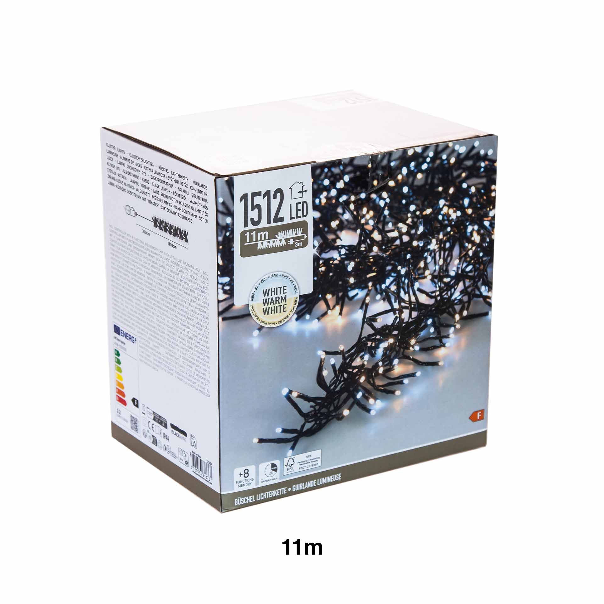 Luzes Natal 1512 Led Luz Branca E Quente