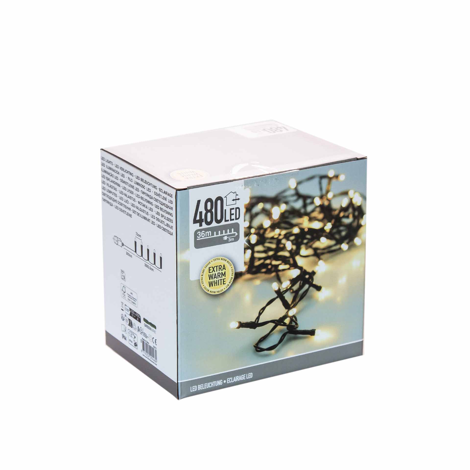 Grinalda Natal 480Led Luz Quente