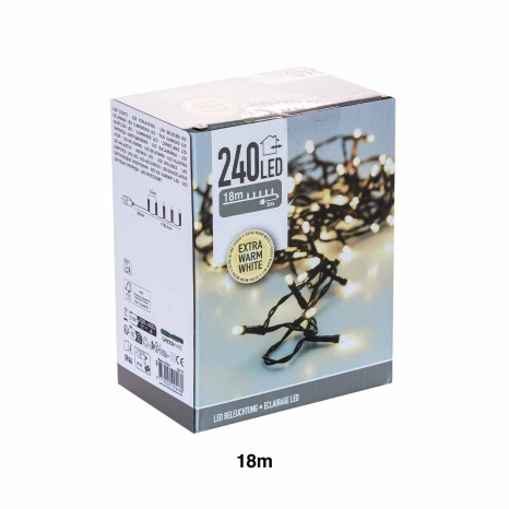 Grinalda Natal 240Led Luz Quente 18m - Image product