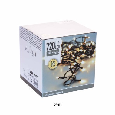 Grinalda Natal 720Led Luz Quente 54m