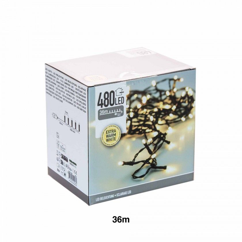 Grinalda Natal 480Led Luz Quente