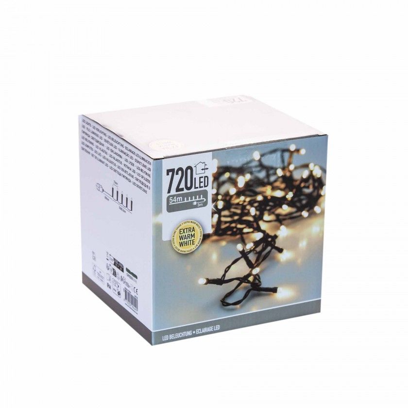 Grinalda Natal 720Led Luz Quente 54m Grinalda Natal 720Led Luz Quente 54m