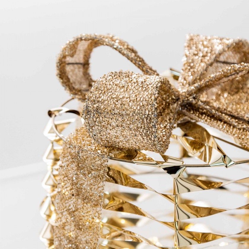 Presente Natal Luz Quente 30Led  17cm